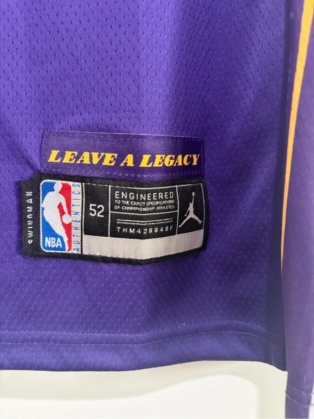 Luka Dončić Los Angeles Lakers Yellow, and Purple Jerseys. Size 52/XL